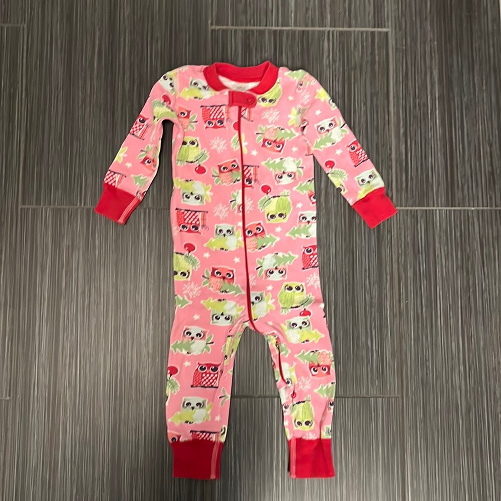 Hanna Andersson holiday owl pajamas, Size 18-24 / 80 cm